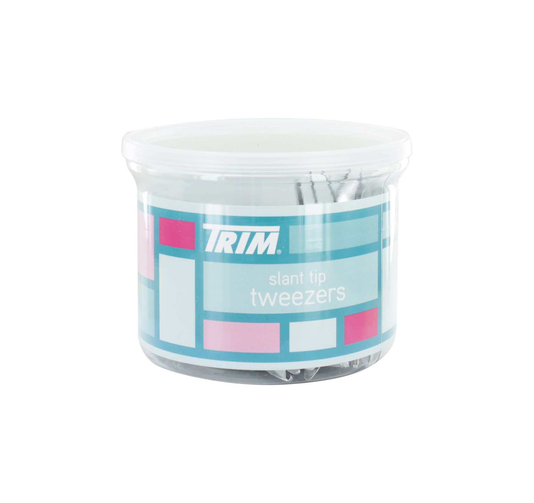 TRIM SLANT TWEEZERS IN TUB x48