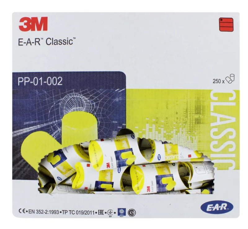 EAR CLASSIC EARPLUGS 2s BOX OF 250