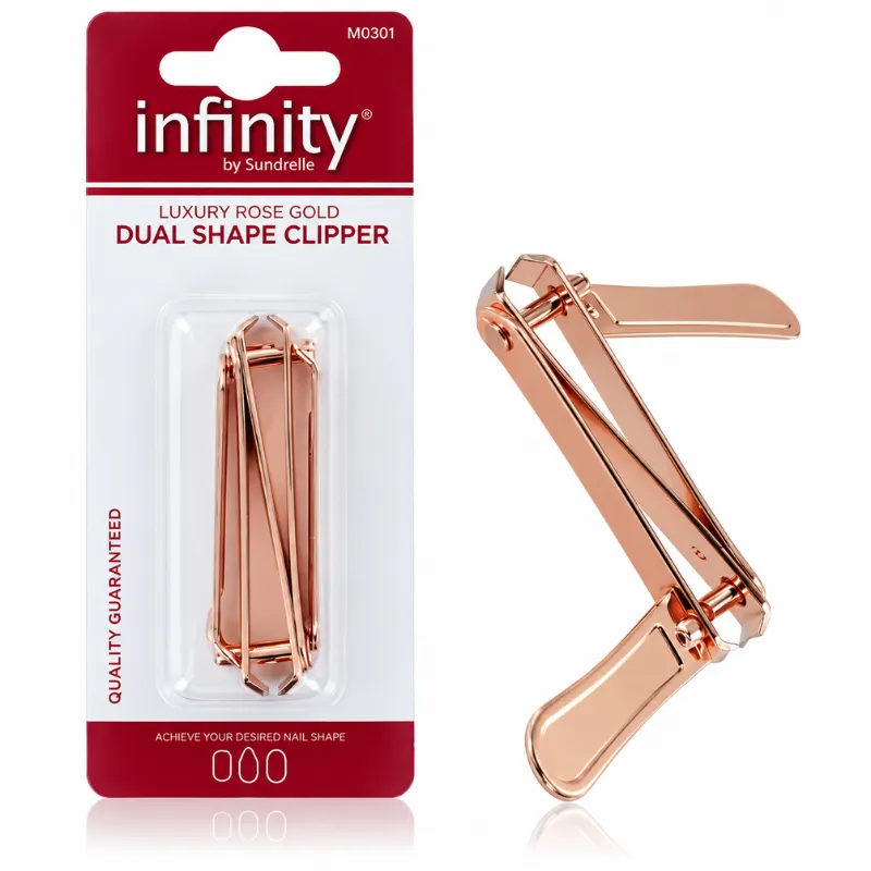 INFINITY ROSE GOLD DUAL NAIL CLIPPER