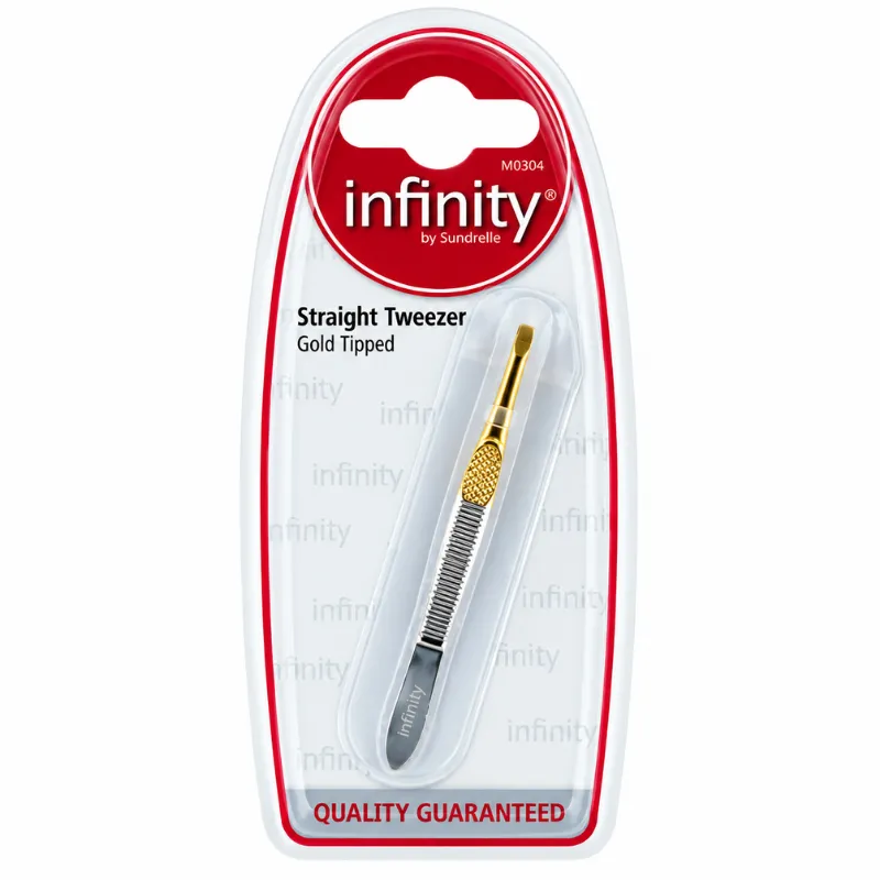 INFINITY GOLD TIP TWEEZER'S STRAIGHT