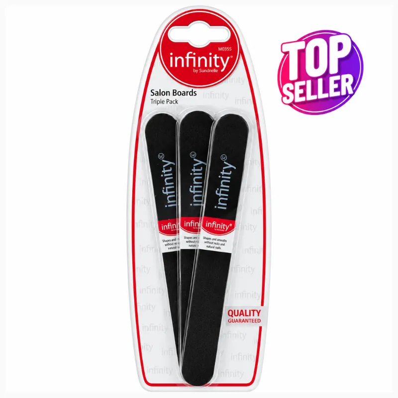 INFINITY 3 PACK SALON BOARDS BLACK