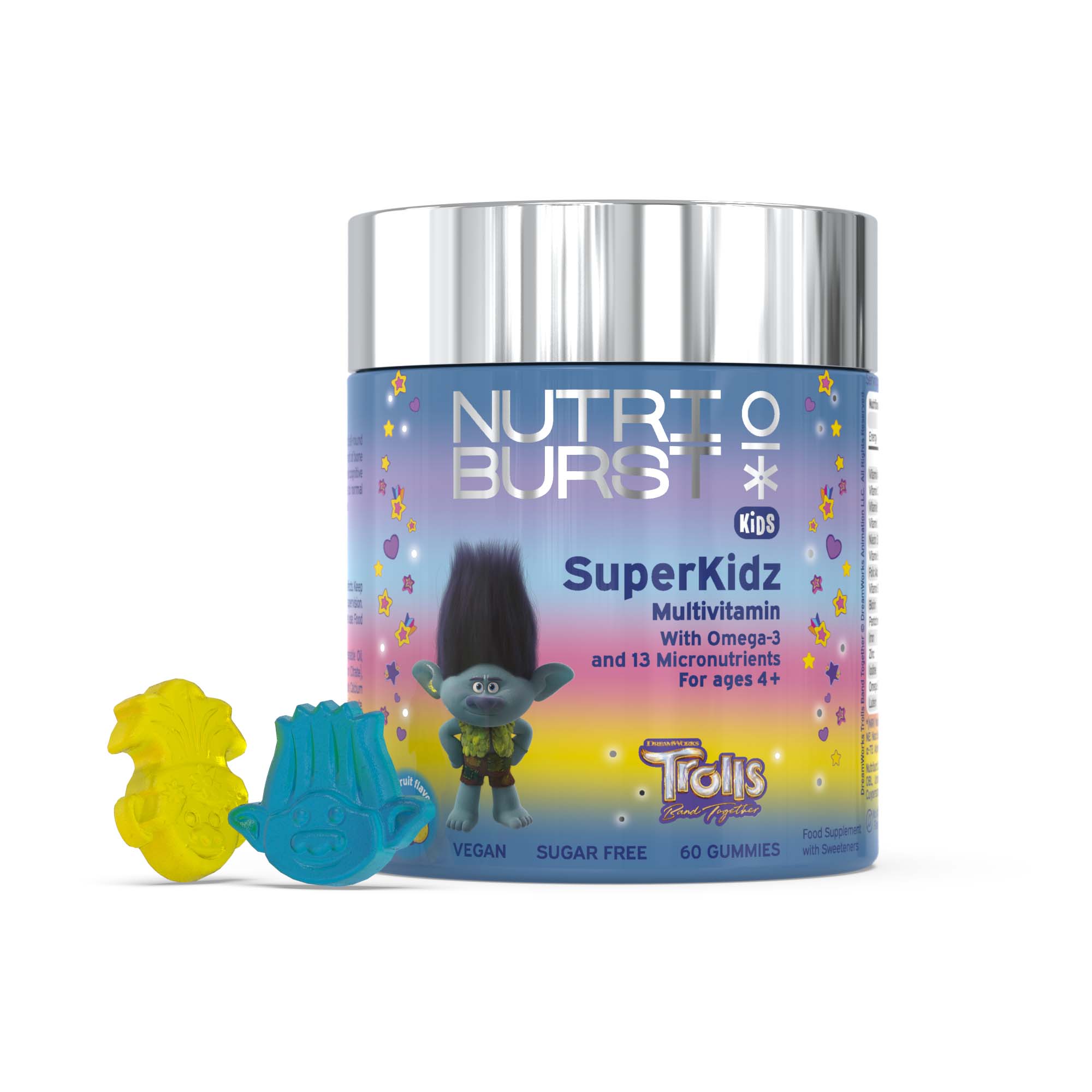 NUTRIBURST SUPER KIDS MULTIVITAMIN TROLLS GUMMIES