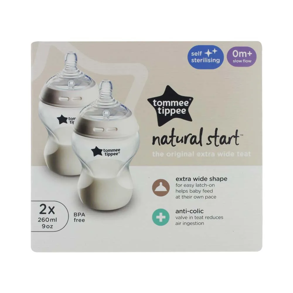 TOMMEE TIPPEE CTN TWIN EASIVENT BOTTLE 260ML 42252091