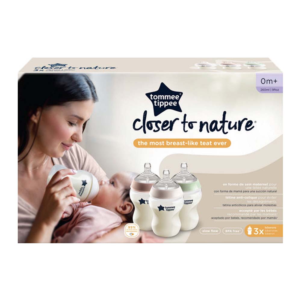 42272901 TT NATURAL START SELF STERILISING 3x260ml BOTTLE x3