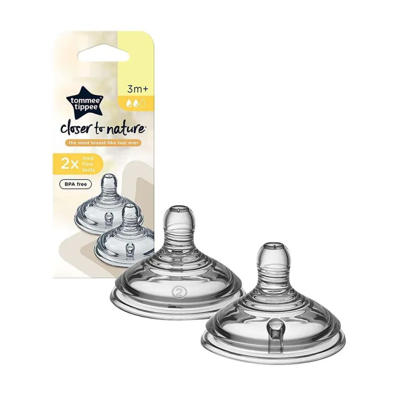 TOMMEE TIPPEE CTN TEAT 3+ MEDIUM FLOW  x4 424585
