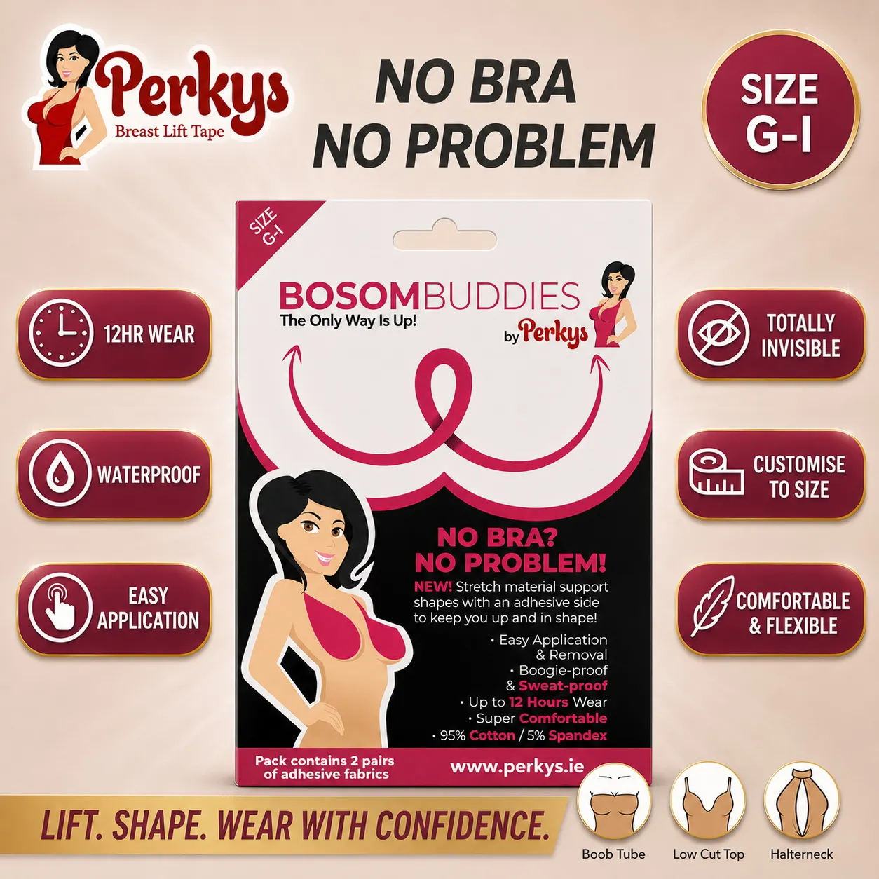 PERKYS BOSOM BUDDIES SIZE G-I