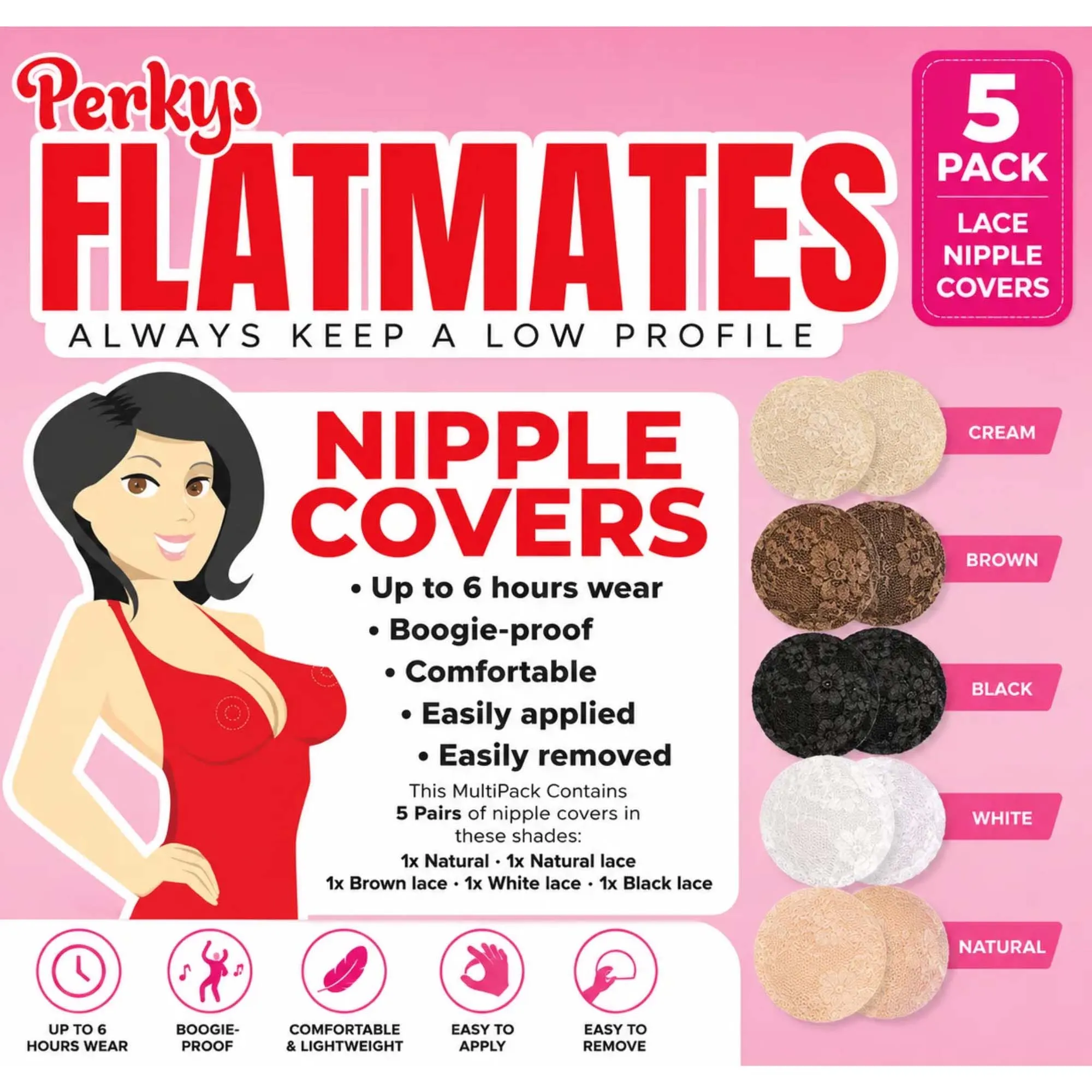 PERKYS FLATMATES NIPPLE COVERS