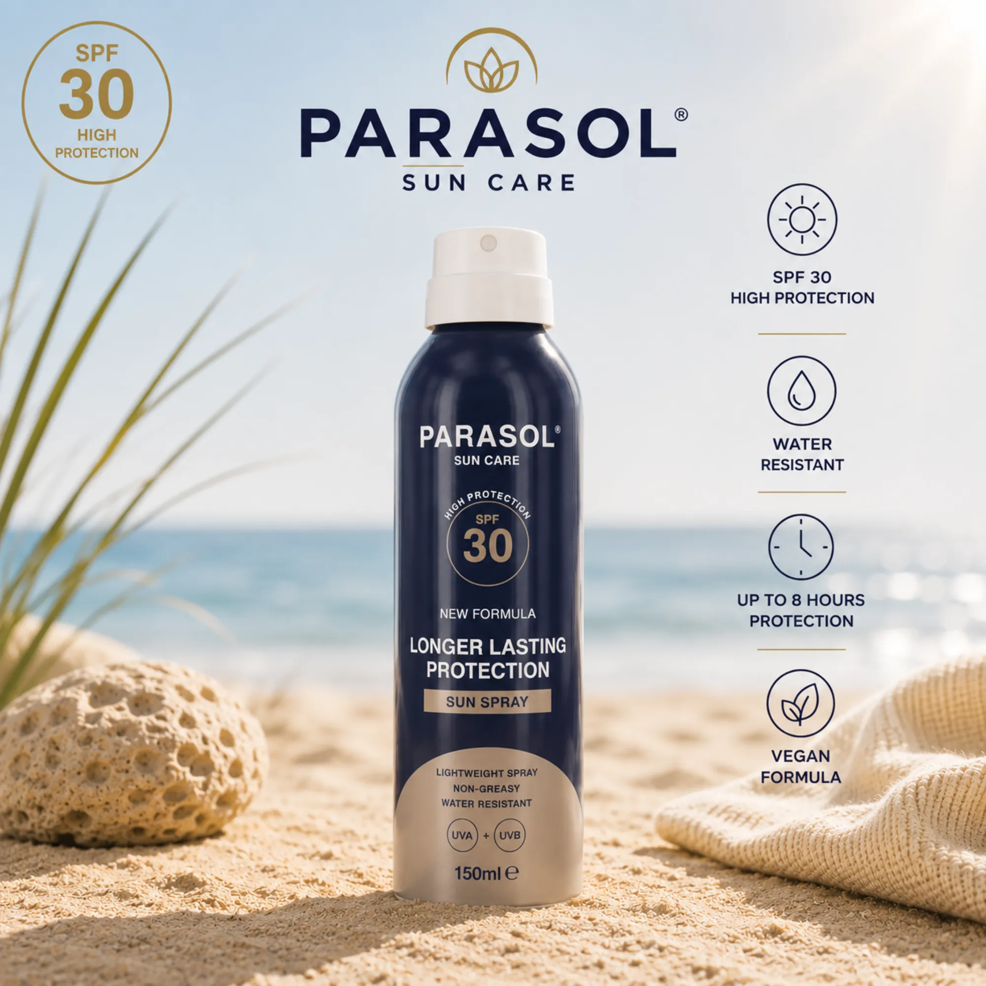 PARASOL 30+ 150ml SPRAY  (PL331)