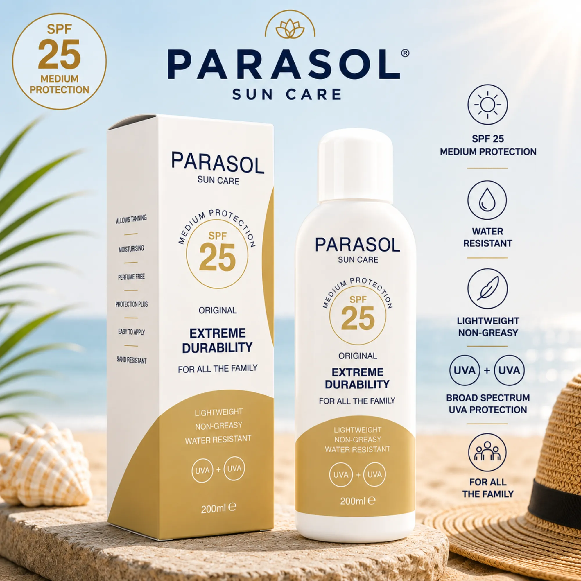PARASOL FACTOR 25 ORIGINAL  200ml (PL348)