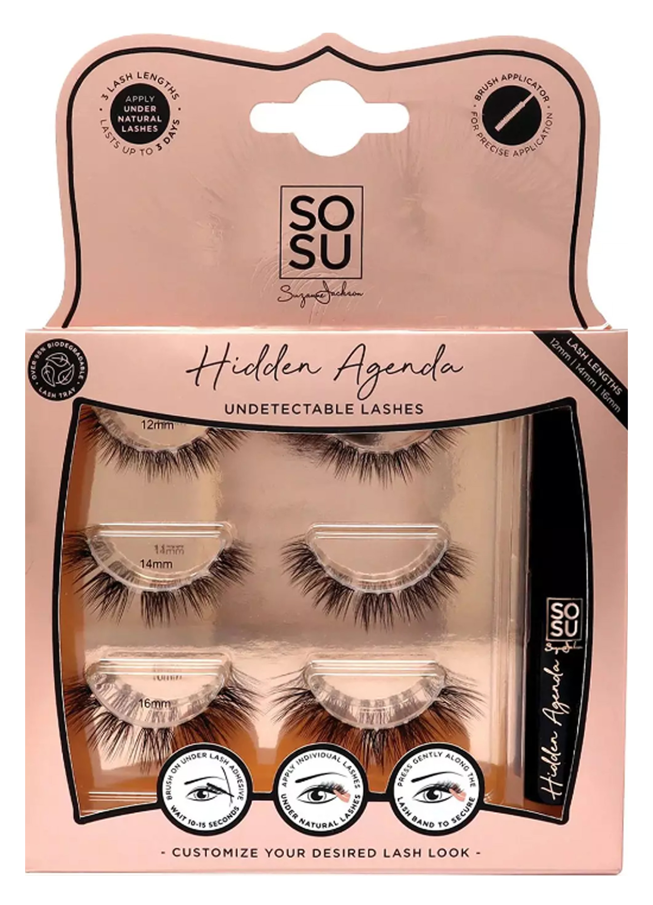 SOSU HIDDEN AGENDA UNDETECTABLE LASHES gold box
