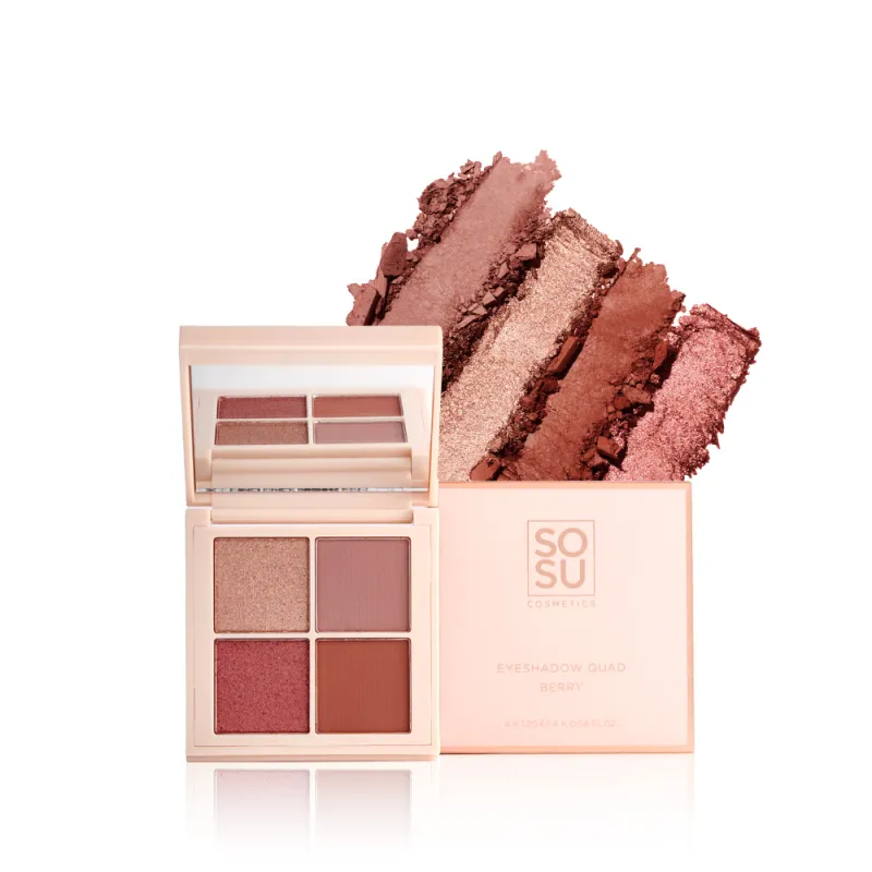 SOSU EYESHADOW QUAD BERRY