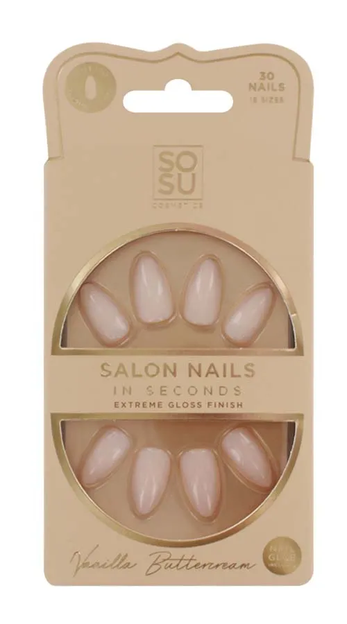 SOSU FALSE NAILS VANILLA BUTTERCREAM