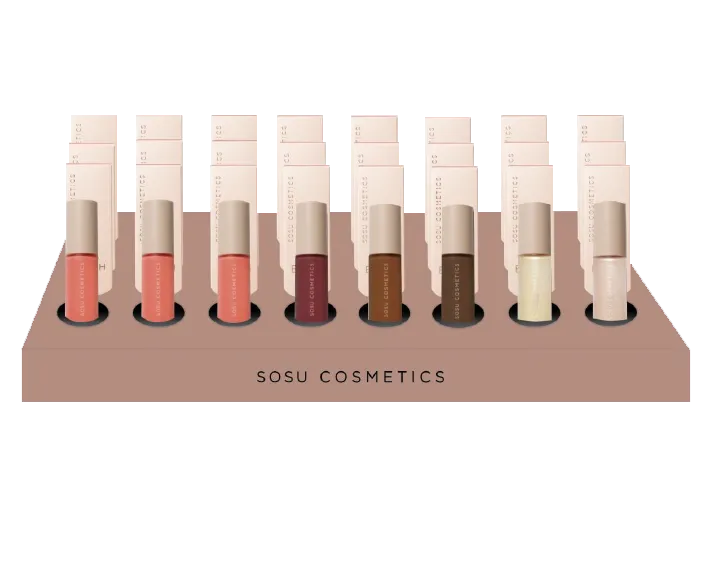 SOSU LIQUID COMPLEXION SHELF TRAY CDU NEW