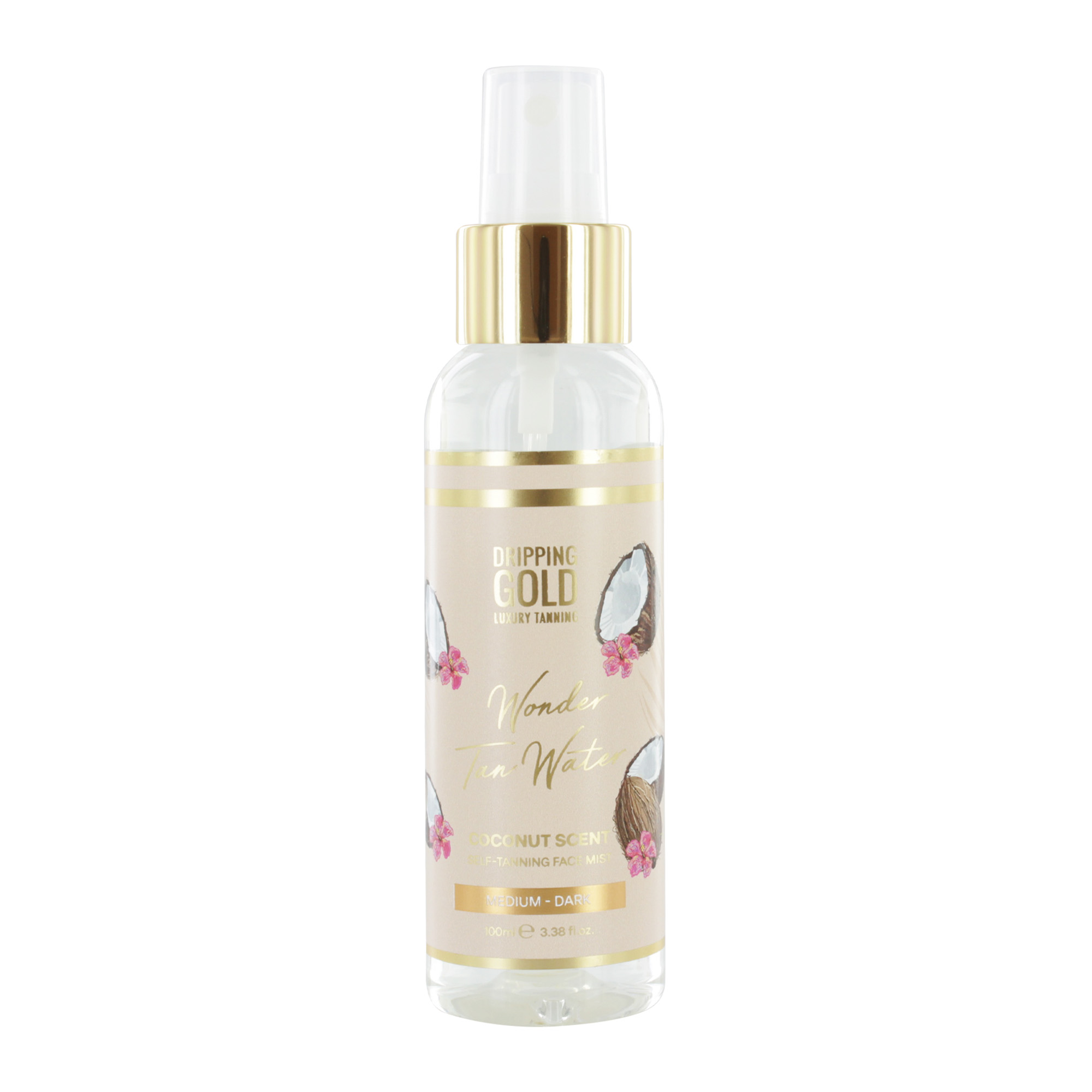 DRIPPING GOLD WONDER WATER COCONUT MED/DARK 100ml