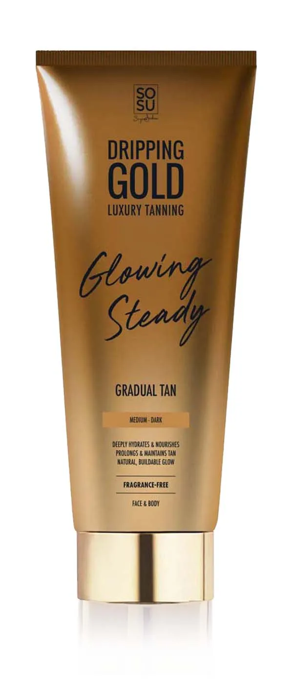 DRIPPING GOLD GLOWING STEADY GRADUAL TAN med/dark 200ml