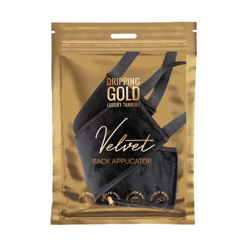DRIPPING GOLD VELVET BACK TAN APPLICATOR