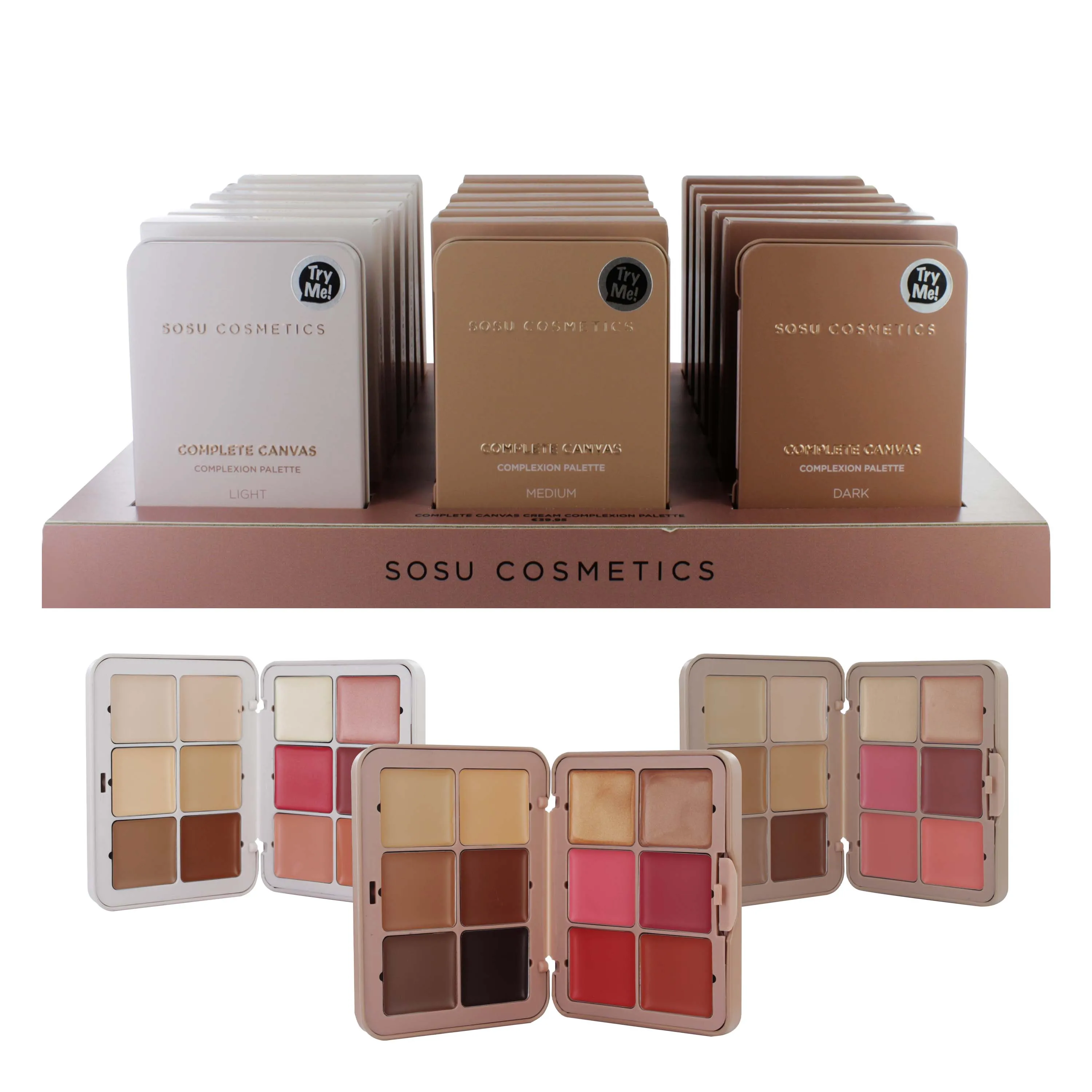 SOSU COMPLEXION PALETTE SHELF TRAY CDU NEW